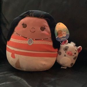 Squishmallow Set Disney Moana & Pua